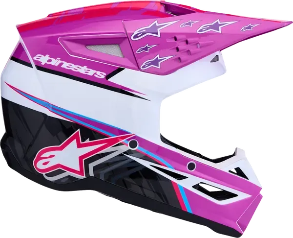 CASCO ALPINESTARS HELMET SM3 FALCON PUR/WHT/PNK