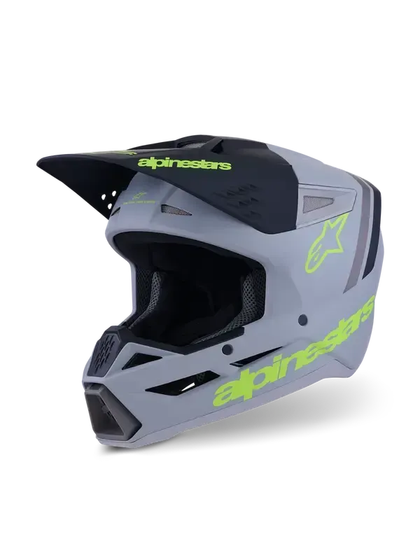 CASCO ALPINESTARS HELMET SM3 RADIUM GRAY/BLK/YL