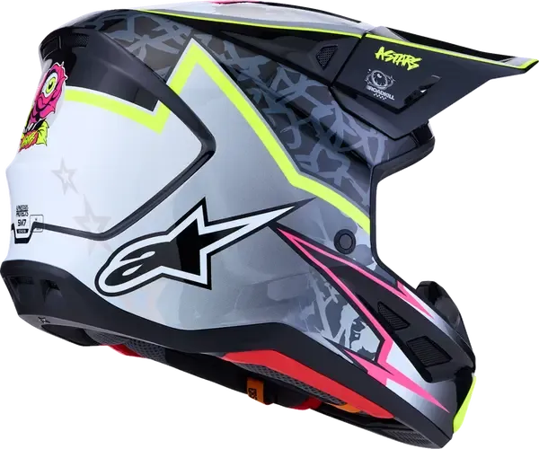 CASCO ALPINESTARS HELMET SM7 BLASTER BLK/GRY/YLW