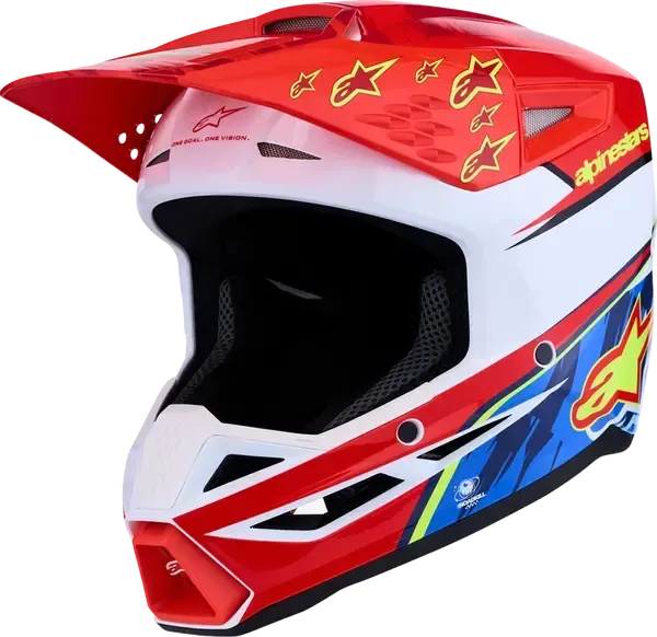 CASCO ALPINESTARS HELMET SM3 FALCON RED/WHT/BLU CASCO ALPINESTARS HELMET SM3 FALCON RED/WHT/BLU