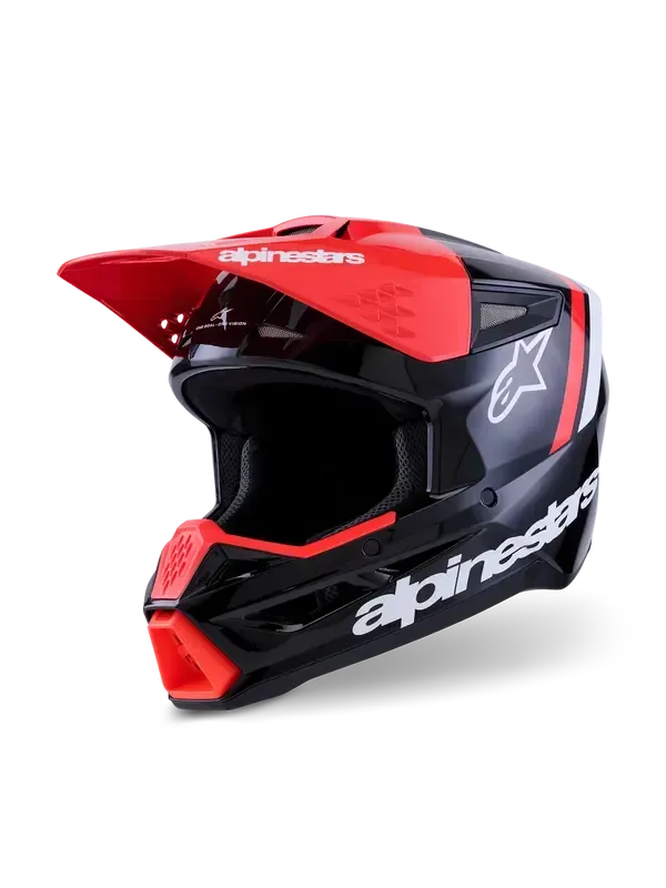 CASCO ALPINESTARS HELMET SM3 RADIUM BLK/RED/WH