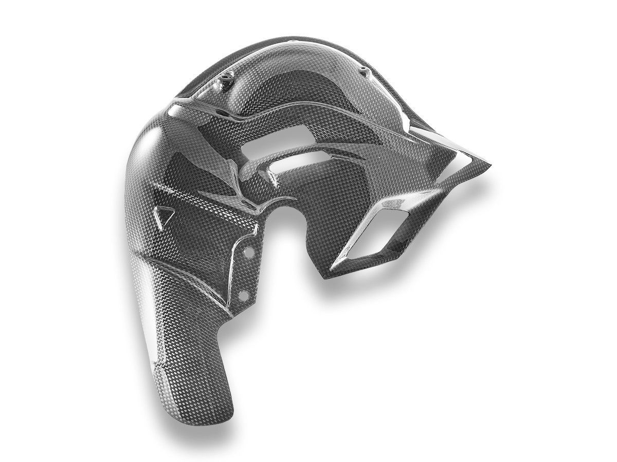 Ducabike Cubierta de escape de carbono brillante para Ducati Panigale / Streetfighter V4 modelo 2025