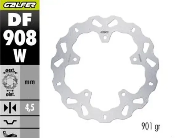 Disco de freno GALFER BRAKE DISC FIXED WAVE TRASERO para BMW R1300GS Disco de freno GALFER BRAKE DISC FIXED WAVE TRASERO para BMW R1300GS