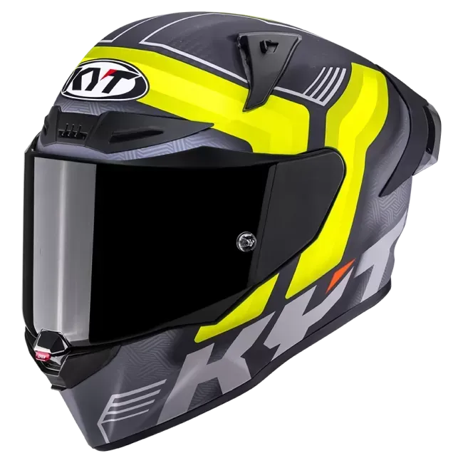 Casco KYT R1R CARBON ACCELERATORYELLOW