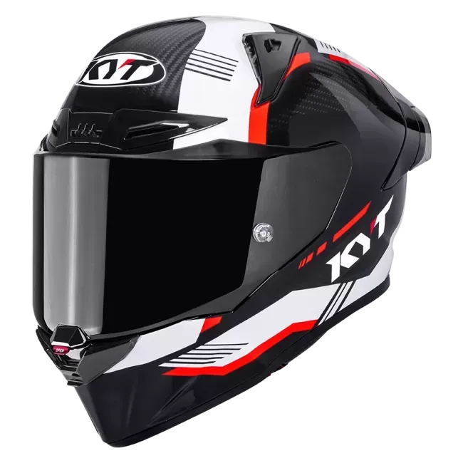 Casco KYT R1R CARBON ZONE RED