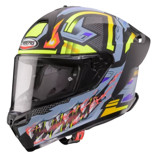 Casco Caberg ROXTER HUNTER MATT BLACK/GREY/YELLOW FLUO