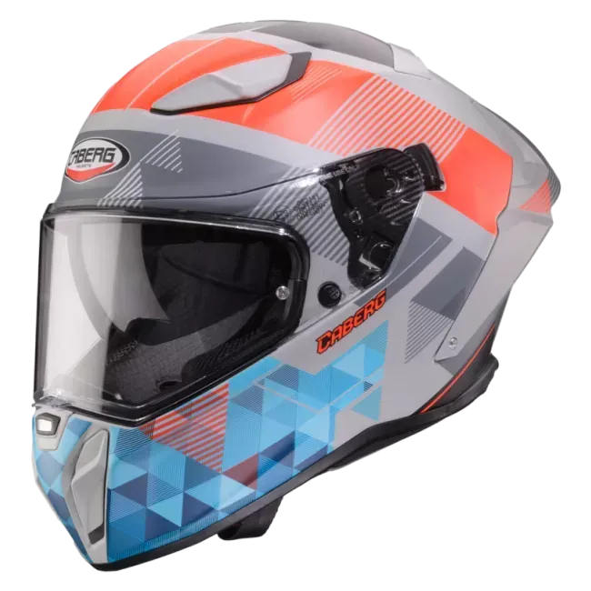 Casco Caberg DRIFT EVO II PRISM MATT GREY/RED FLUO/BLUE
