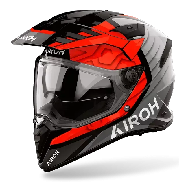 Casco Airoh BADX-X CUBE RED GLOSS