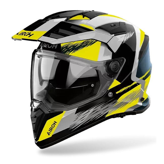 Casco Airoh BADX-X AIRSPEED YELLOW GLOSS
