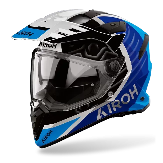 Casco Airoh BADX-X CUBE BLUE GLOSS