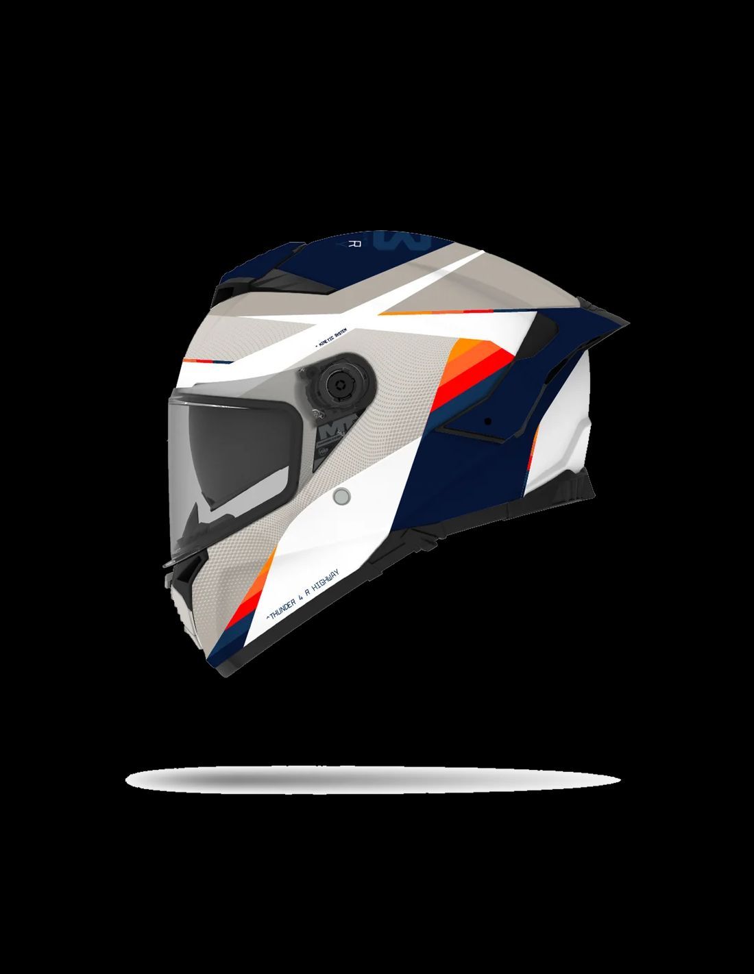 Casco MT Thunder 4 R SV Highway A7 Brillo