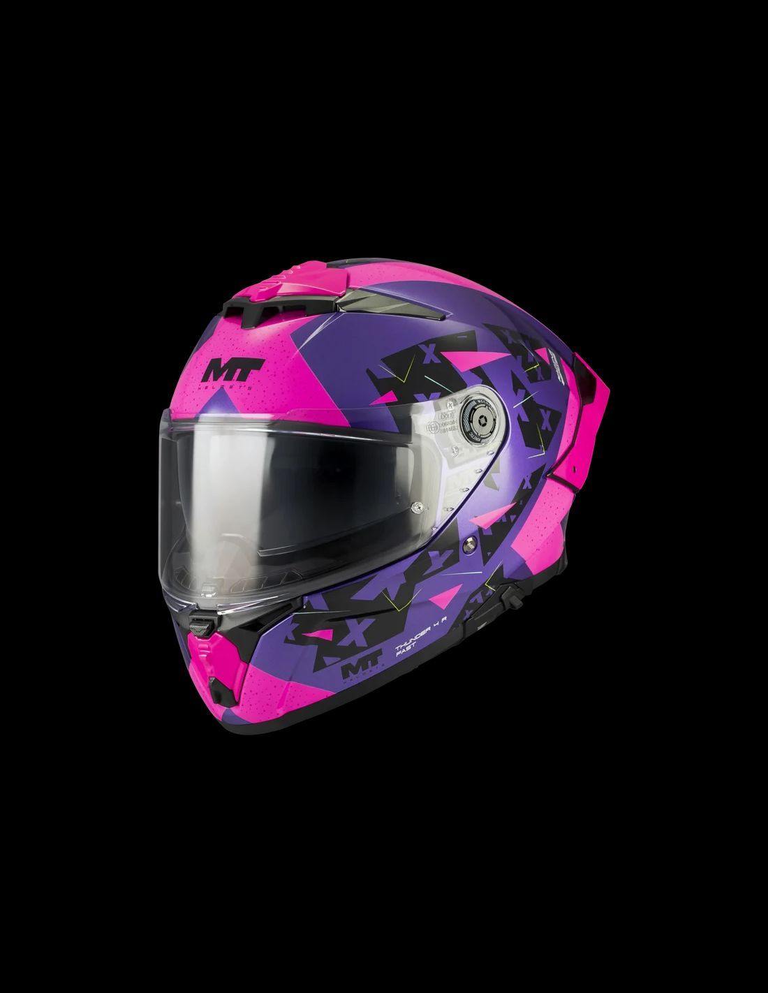 Casco MT Thunder 4 R SV Fast C8 Brillo
