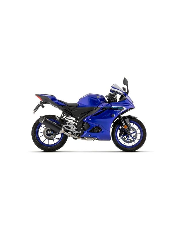 Sistema completo con silencioso Icon de aluminio Dark Arrow para Yamaha MT 125 / YZF 125 R