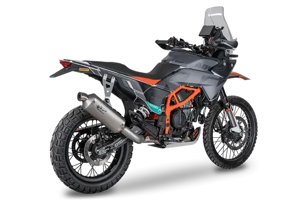 Silenciador Slip-On Dakar SPARK MUFFLER DAKAR TITANIO para KTM 390 ADV R (25-26)