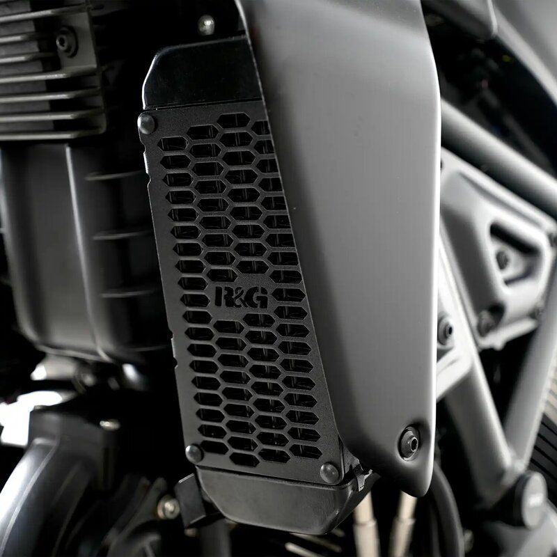 Protector de radiador de aceite R&G RACING para Ducati Scrambler Cafe Racer '17-'21, Scrambler Classic '15-'20, Scrambler Desert Sled '17-'22, Scrambler Flat Tracker Pro '16, Scrambler Full Throttle Protector de radiador de aceite R&G RACING para Ducati Scrambler Cafe Racer '17-'21, Scrambler Classic '15-'20, Scrambler Desert Sled '17-'22, Scrambler Flat Tracker Pro '16, Scrambler Full Throttle