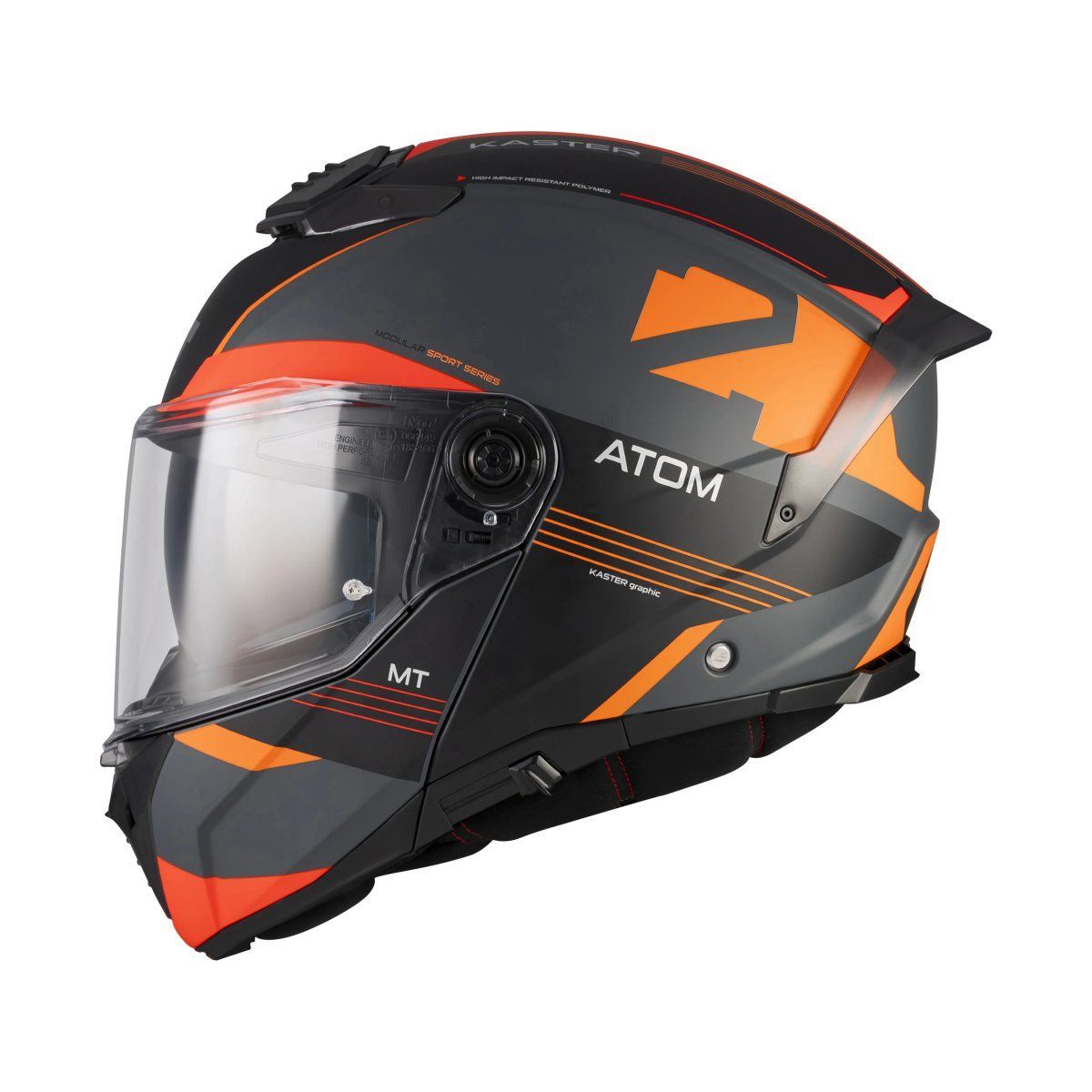 Casco modular MT Helmets Atom 2 SV Kaster C14 Matt