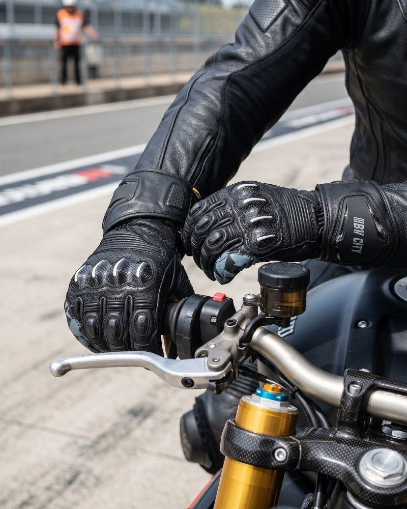 Guante Racing Summer By City Black/Yellow
