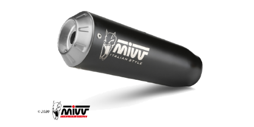 Escape no homologado Mivv X-M1 en Acero negro para CF MOTO 300 NK 25-26