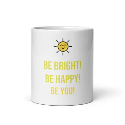 White Glossy Uplifting Inspiration Mug