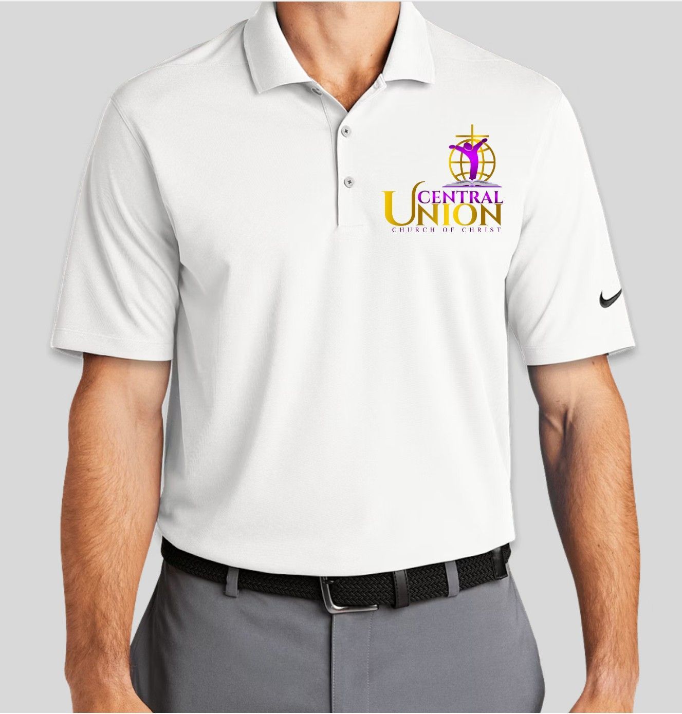CU White Polo "Free"