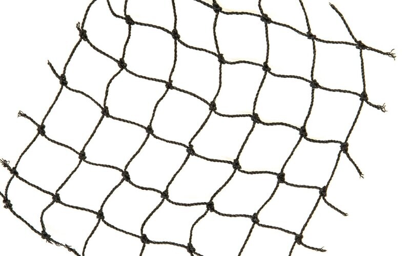 3/4 inch, 100 x 100 feet Stealth Net Nylon Heavy Duty Knotted  - Black Color