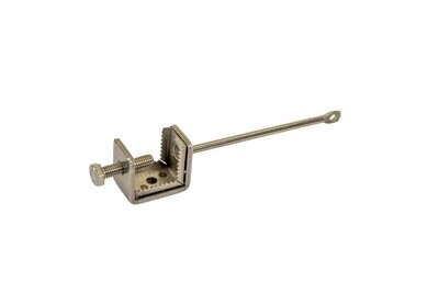 Beam Clamp Single Post 1 Hole Stainless Steel - 10 per bag, SQU 02010