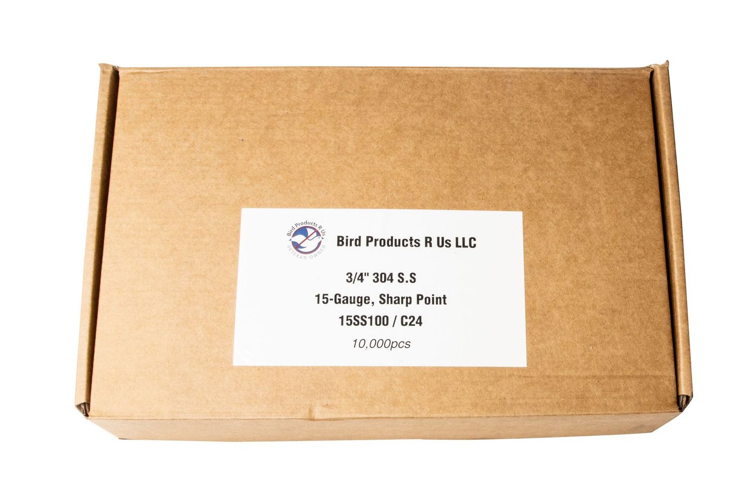 Pneumatic Hog Rings S.S. 3/4 Inch  10,000 pcs Per Box