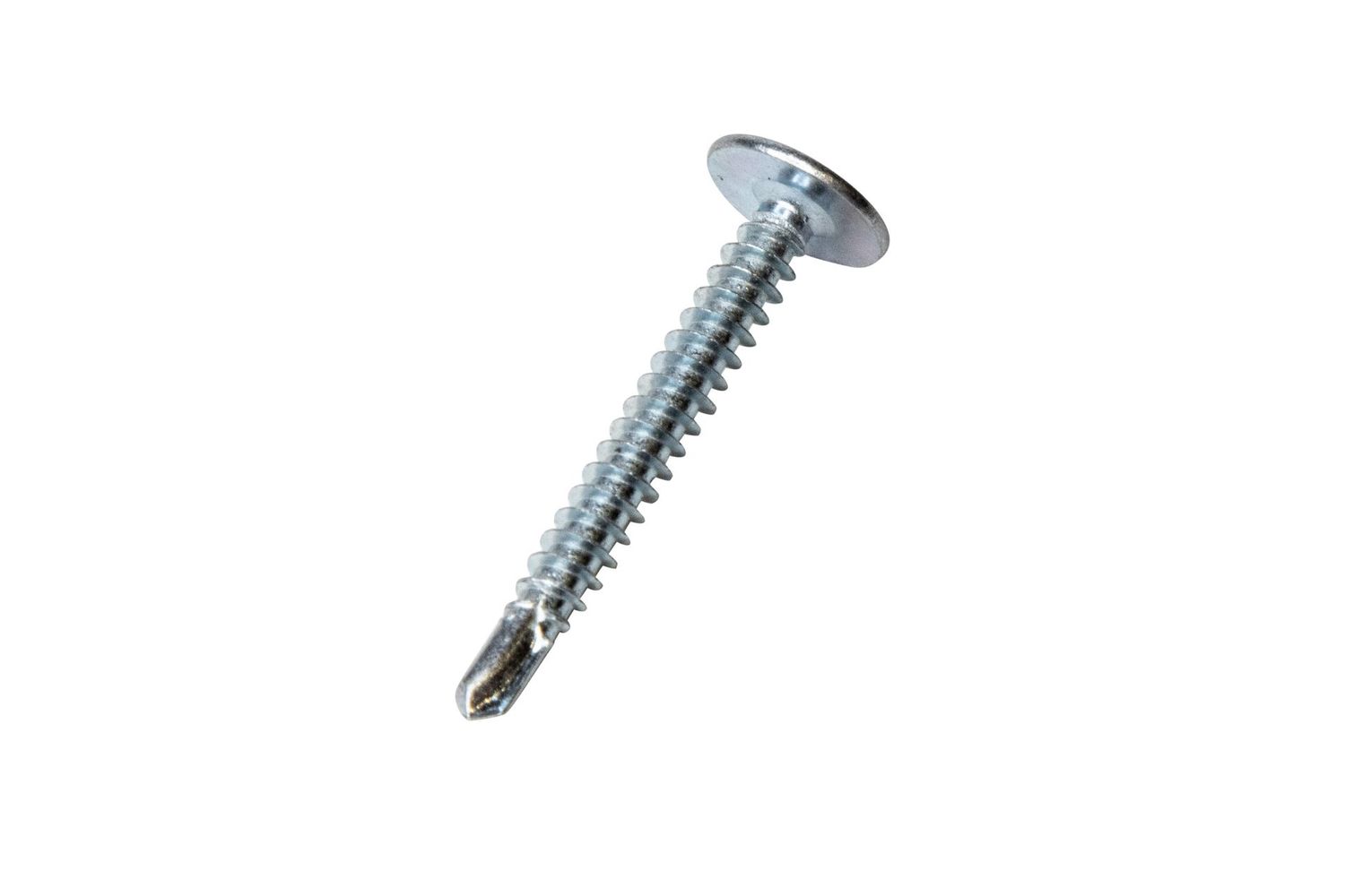 Wafer Head Self Tapping Phillips Screw  1  1/4 inch    100 Per Bag