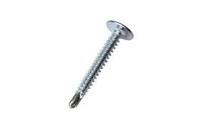 Wafer Head Self Tapping Phillips Screw  1  1/4 inch    100 Per Bag