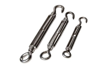 Medium Turnbuckles 5.7 Inches Stainless Steel 10 Per Bag SKU 640