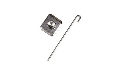 J Hooks with Black coated aluminum washer - 500 Sets per bag, SQU 05000 J Hooks with Black coated aluminum washer - 500 Sets per bag, SQU 05000