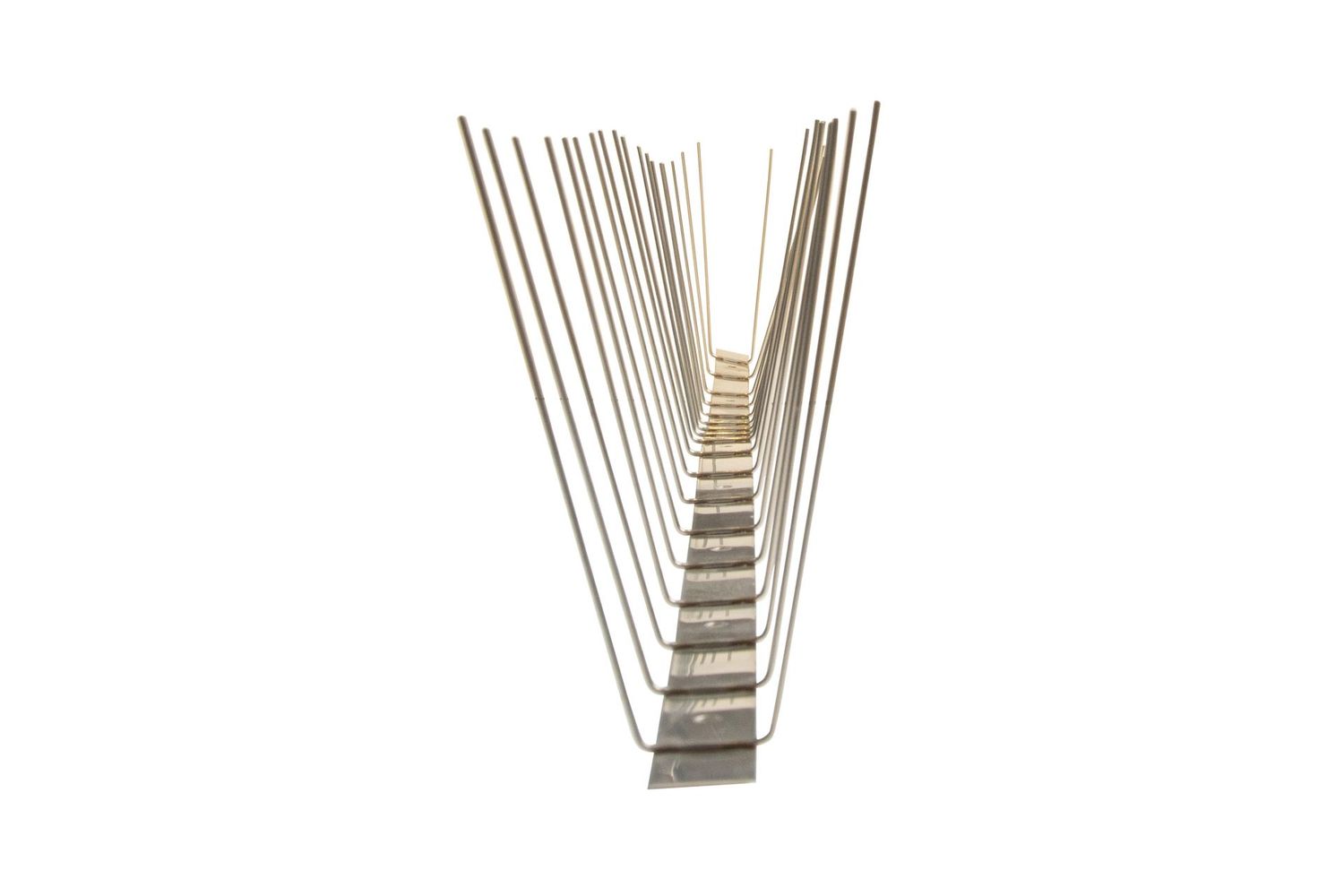 Dura Bird Spikes 100 Solid Stainless Steel 2 Row 2.5 Inches Wide 3 Feet Long. 304 Wire Dura Bird Spikes 100 Solid Stainless Steel 2 Row 2.5 Inches Wide 3 Feet Long. 304 Wire