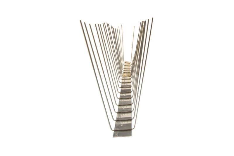 Dura Bird Spikes 100 Solid Stainless Steel  2 Row 2.5 Inches Wide 3 Feet Long. 304 Wire
