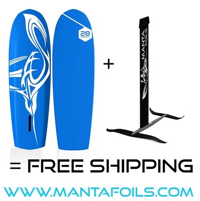 Manta arrow freerace Kitefoil + freeride 28 board