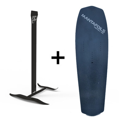 Meteor race kitefoil with 25L race carbon board