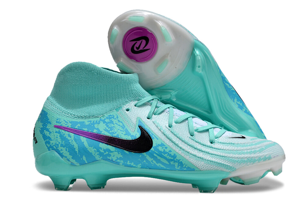 Phantom Luna Elite Turquoise and Blue High Top Soccer Boot