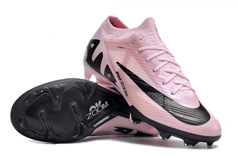 Air Zoom Baby Pink and Black Soccer Boot