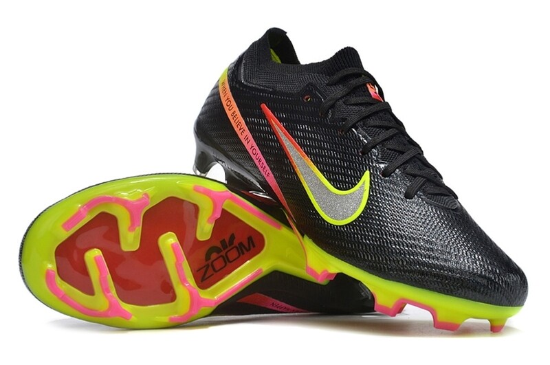 Air Zoom Black and Neon Soccer Boot