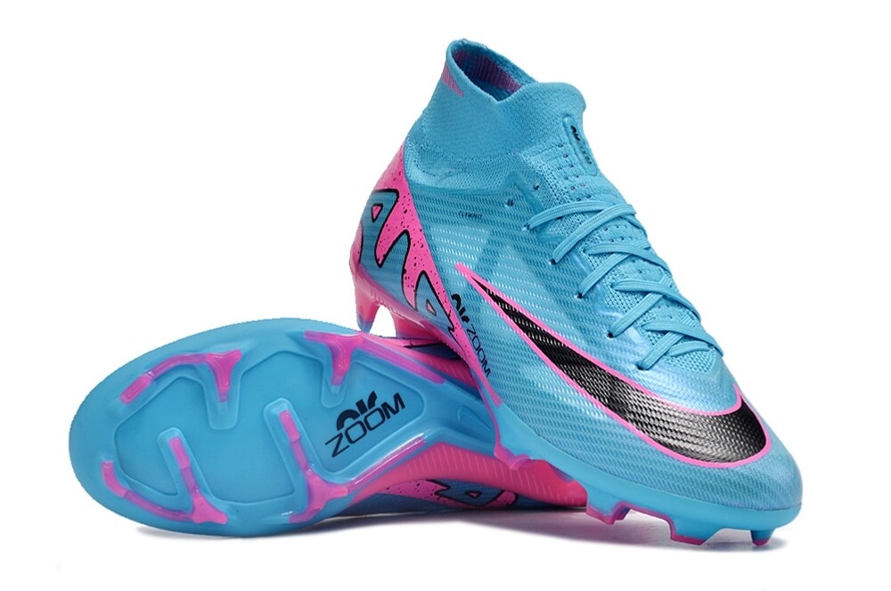 Air Zoom Blue and Pink High Top Soccer Boot