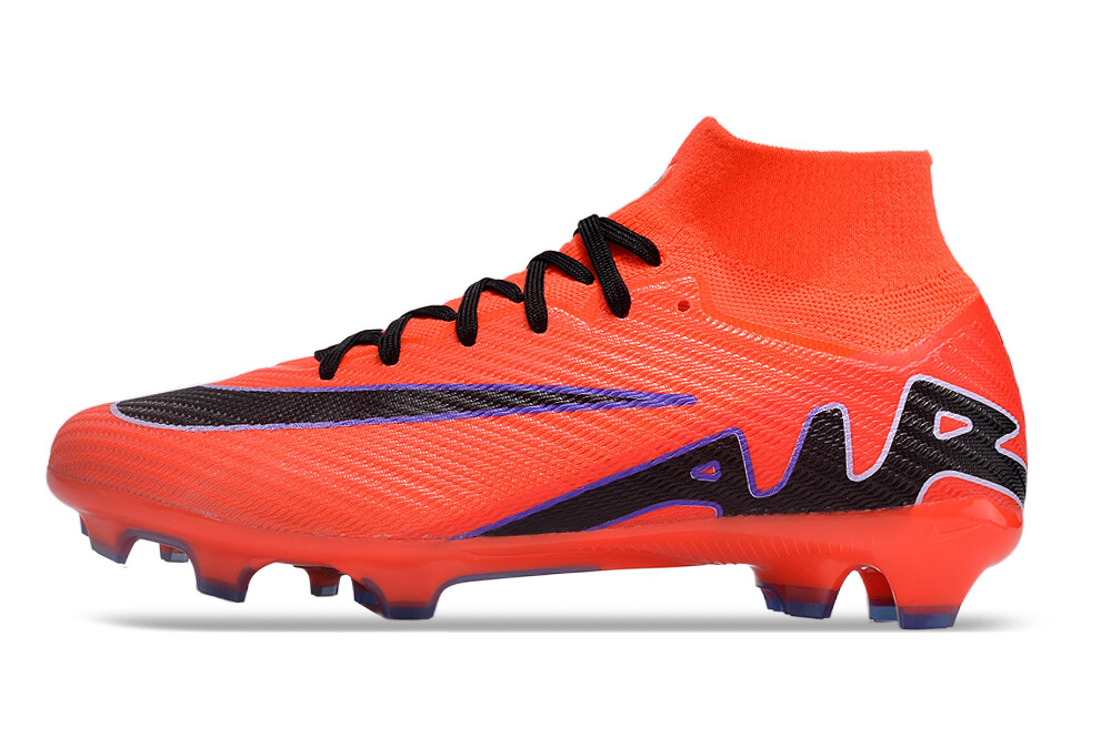 Air Zoom Peach and Black High Top Soccer Boot