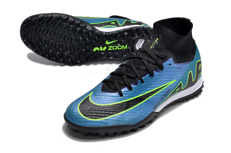 Air Zoom Blue and Black High Top Soccer Boot