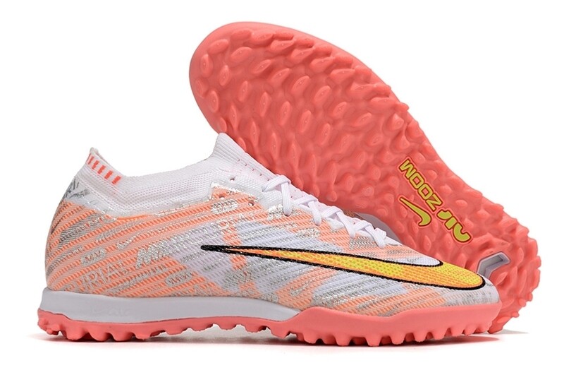 Air Zoom Peach and White Soccer Boot