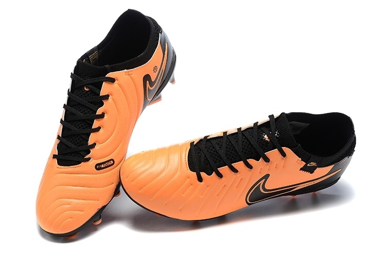 Tiempo Legend Orange and Black Soccer Boot