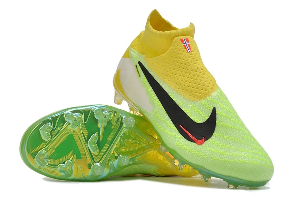 Phantom GX Lime Green and Yellow High Top Soccer Boot