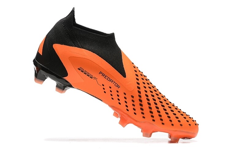 Adidas Predator Accuracy Laceless Orange and Black High Top Soccer Boot
