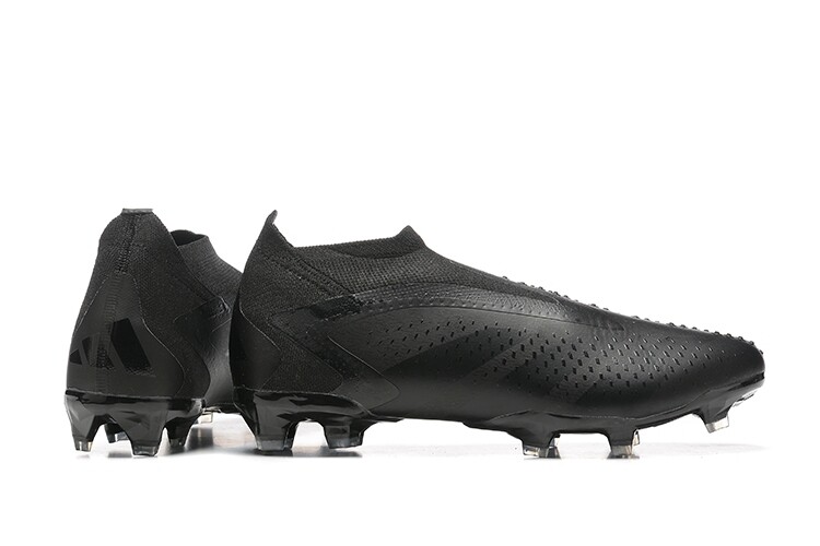 Adidas Predator Accuracy Laceless All Black High Top Soccer Boot