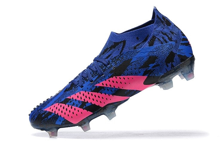 Adidas Predator Blue and Pink High Top Laces Soccer Boot