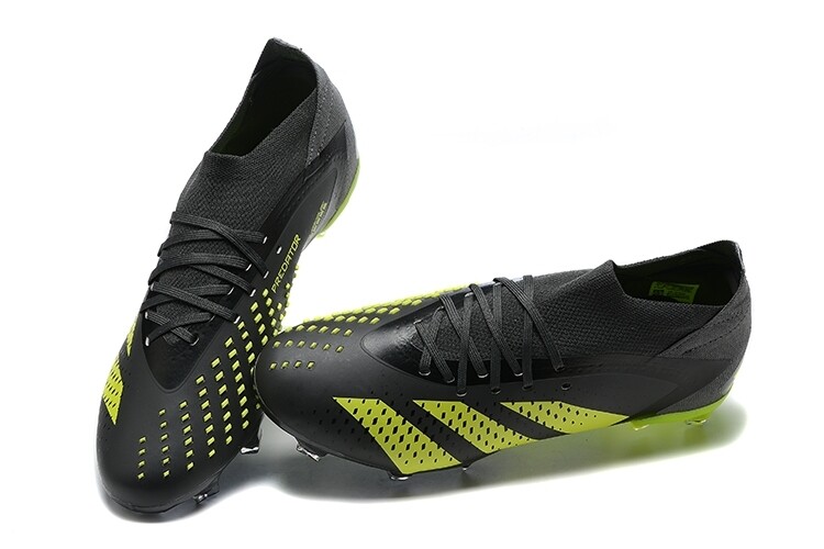 Adidas Predator Black and Green High Top Laces Soccer Boot