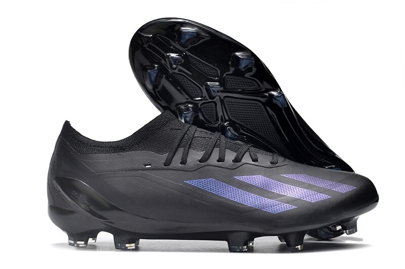 Adidas X Series Black and Purple Laces Soccer Boot