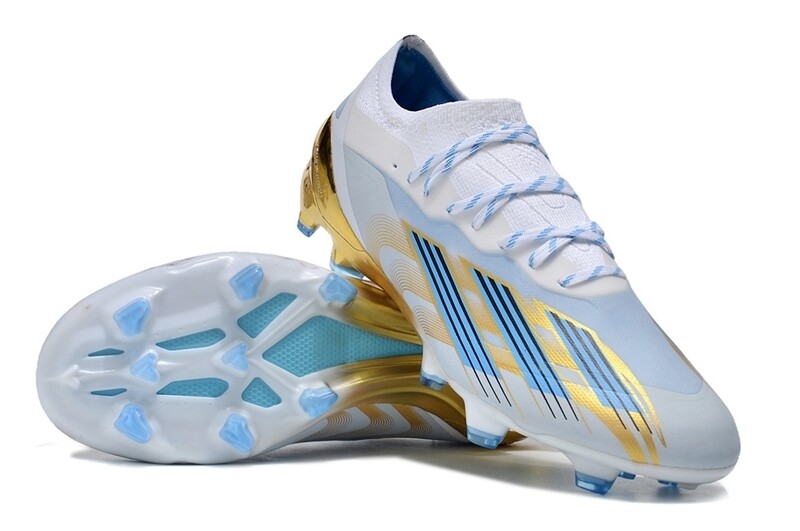 Adidas X Series Blue and Gold Laces Soccer Boot